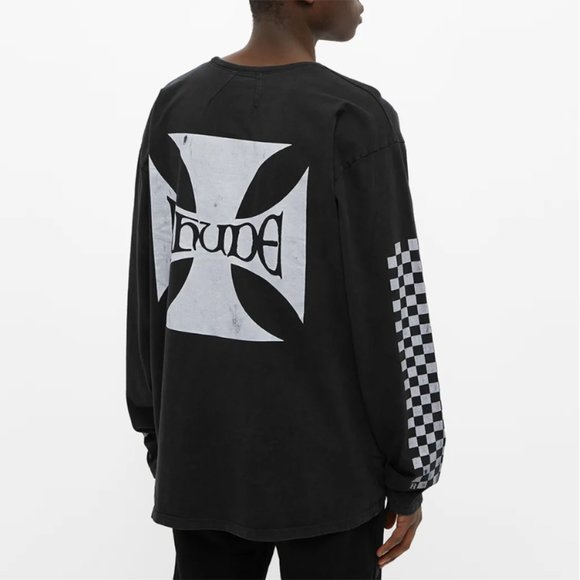 RHUDE CLASSIC CHECKERS LONG SLEEVES - Picture 3 of 6